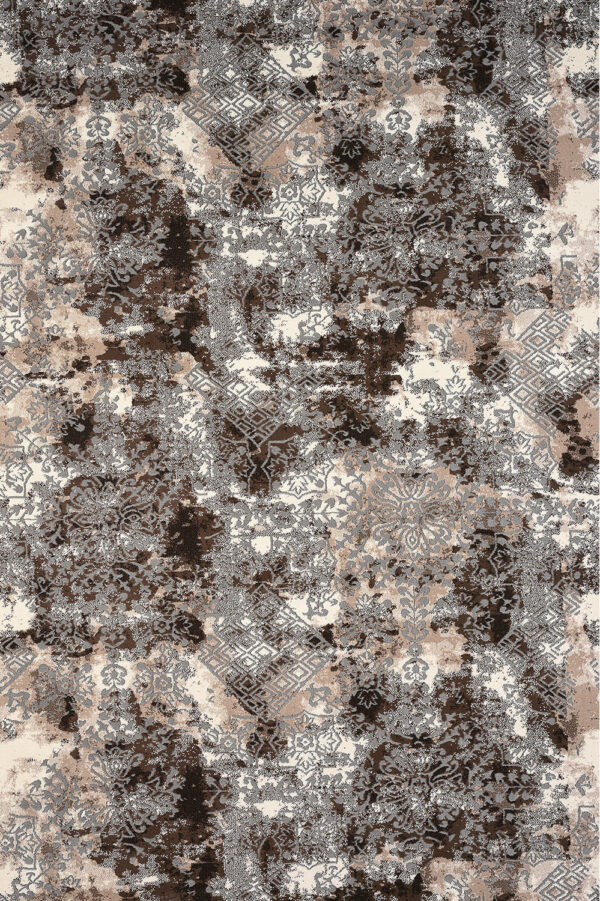 Χαλί vintage καφέ μπεζ Thema 4645/958 - ΣΕΤ (0,70x1,50)x2 0,70x2,20 Colore Colori