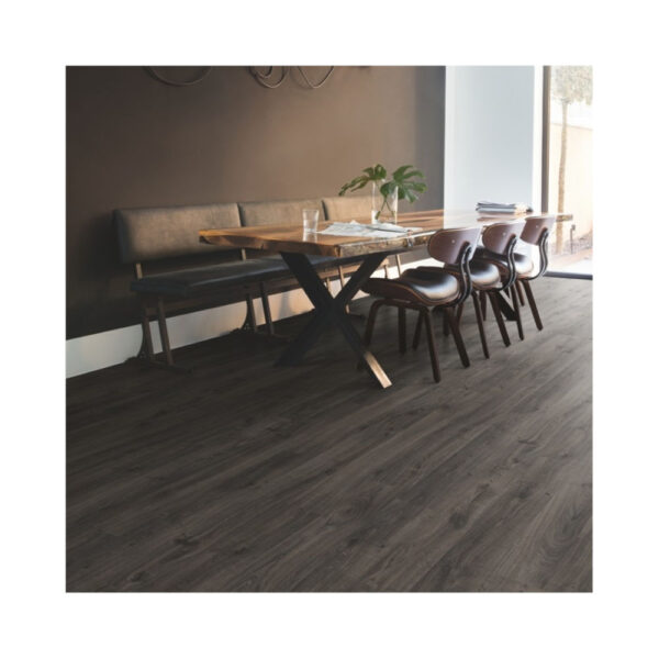 QS Laminate Eligna Newcastle Oak Dark Πρεσαριστό Πάτωμα Καφέ - EL3581