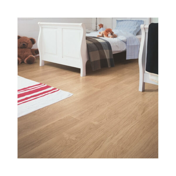 QS Laminate Eligna White Varnished Oak Πρεσαριστό Πάτωμα Μπεζ - EL915