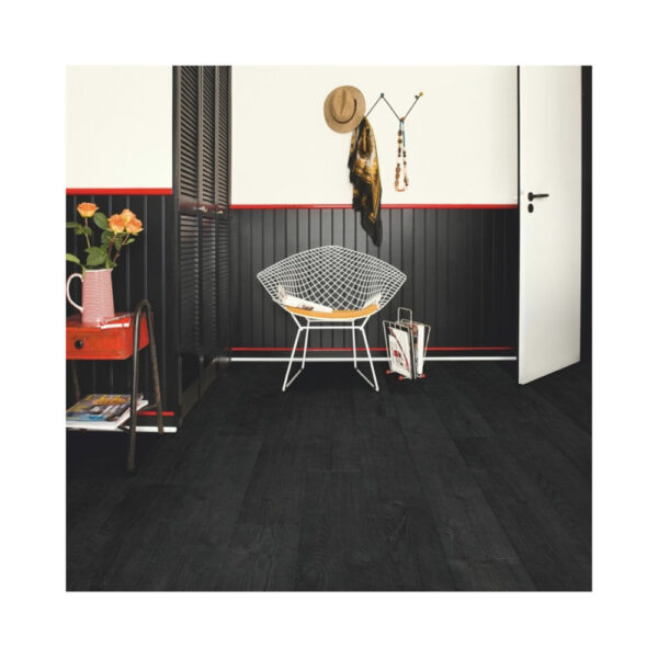 QS Laminate Impressive Burned Planks Πρεσαριστό Πάτωμα Μαύρο - IM1862