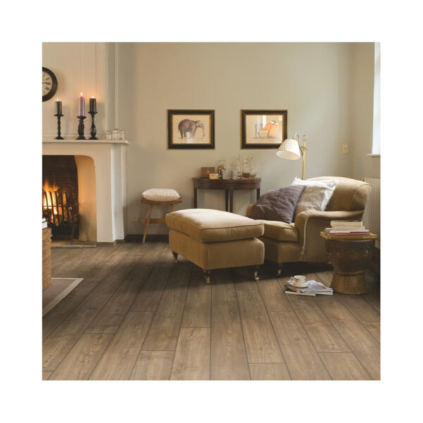 QS Laminate Impressive Scraped Oak Grey Brown Πρεσαριστό Πάτωμα Καφέ - IM1850