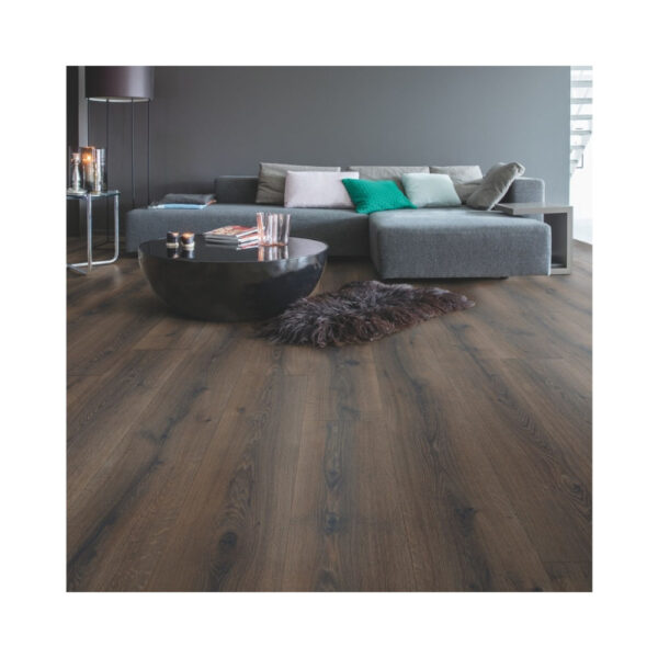 QS Laminate Majestic Desert Oak Brushed Dark Brown Πρεσαριστό Πάτωμα Καφέ - MJ3553