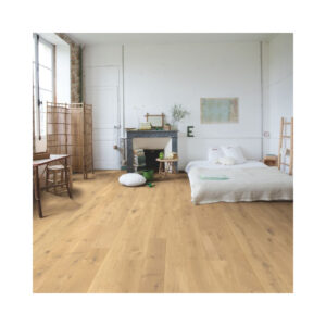 QS Parquet Compact Country Raw Oak Extra Malt Vibrant Ημιμασίφ Πάτωμα Μπεζ - COM3097