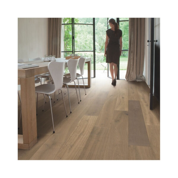 QS Parquet Palazzo Latte Oak Oiled Vibrant Ημιμασίφ Πάτωμα Καφέ - PAL3885